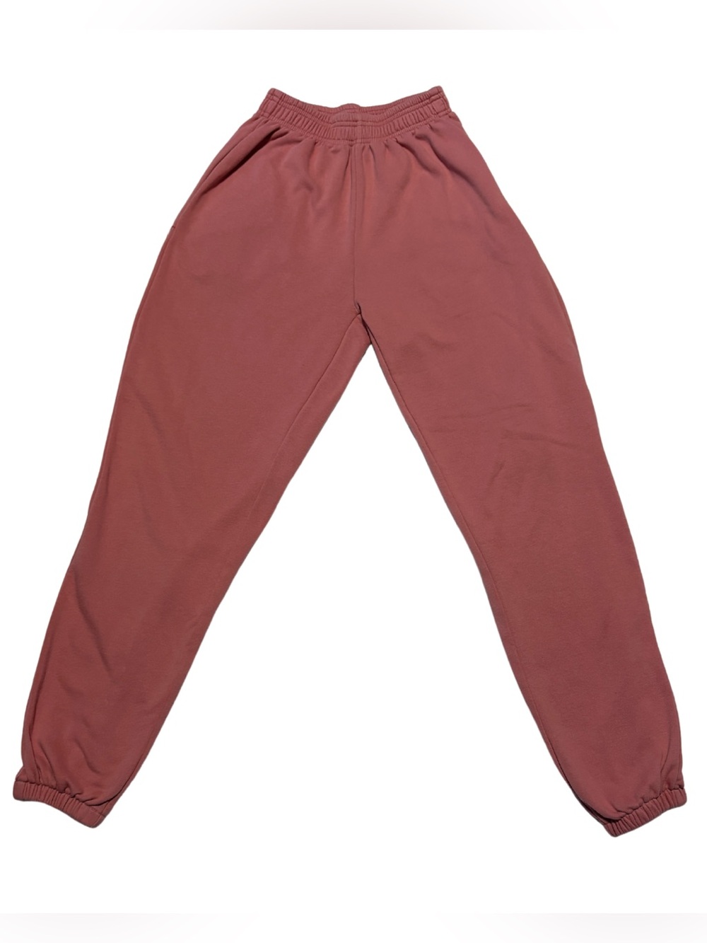 Women's Pink Ultra-High-Waist Jogger Sweatpants